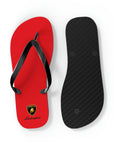 Unisex Red Lamborghini Flip Flops™