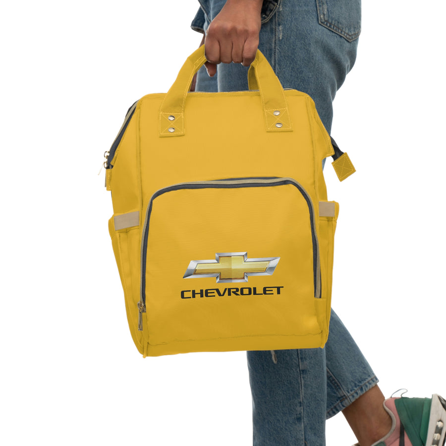 Yellow Chevrolet Multifunctional Diaper Backpack™