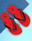 Unisex Red Lamborghini Flip Flops™