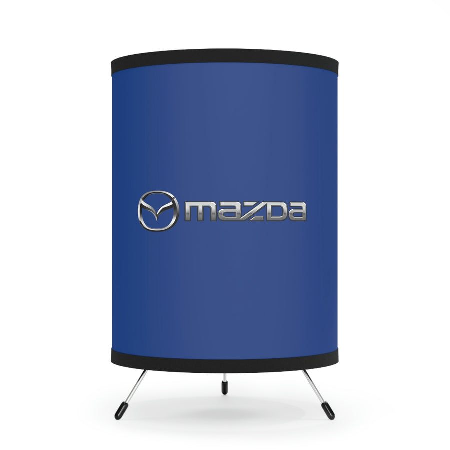 Dark Blue Mazda Tripod Lamp with High-Res Printed Shade, US\CA plug™
