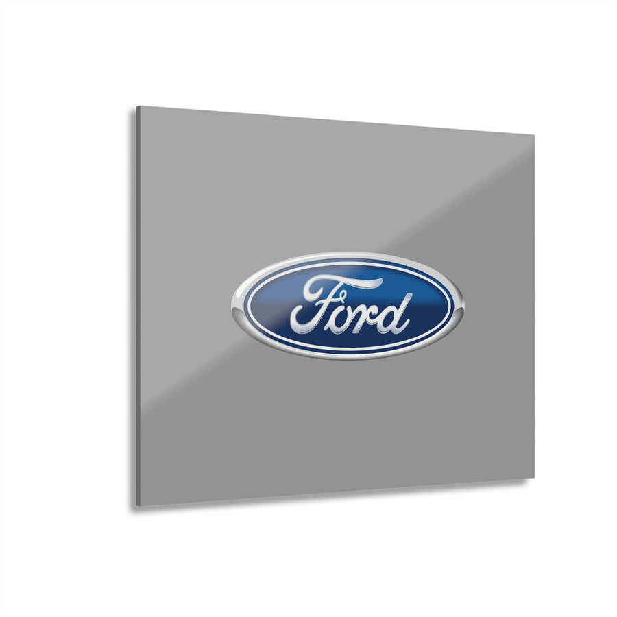 Grey Ford Acrylic Prints (French Cleat Hanging)™