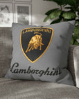 Grey Lamborghini Spun Polyester pillowcase™