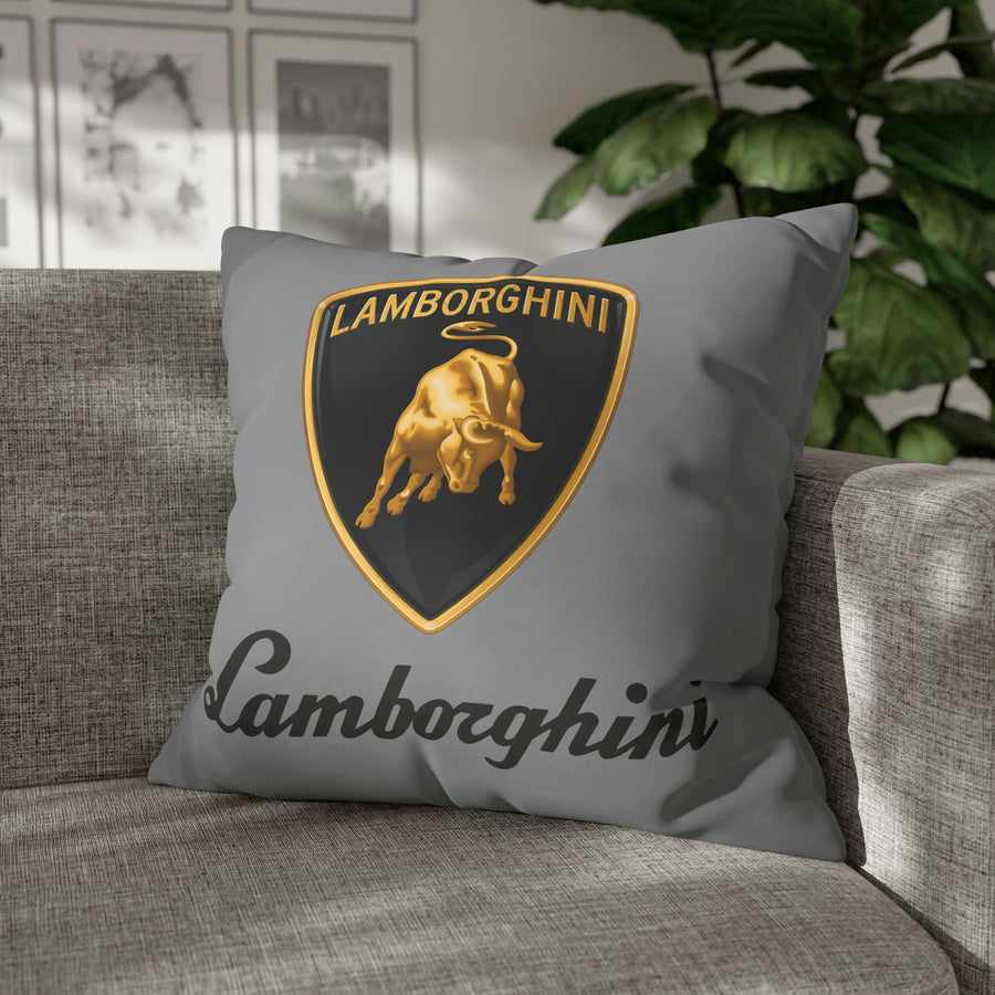 Grey Lamborghini Spun Polyester pillowcase™