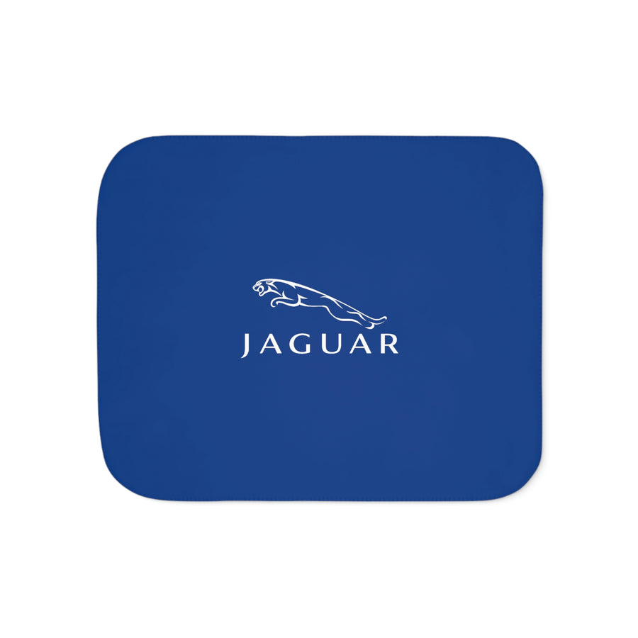 Dark Blue Jaguar Sherpa Blanket™