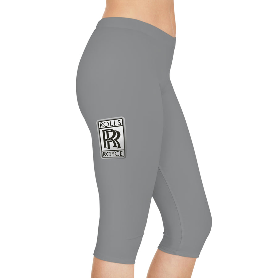 Women's Grey Rolls Royce Capri Leggings™