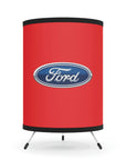 Red Ford Chevrolet Tripod Lamp with High-Res Printed Shade, US\CA plug™