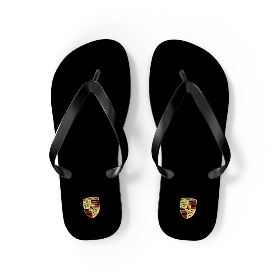 Unisex Black Porsche Flip Flops™