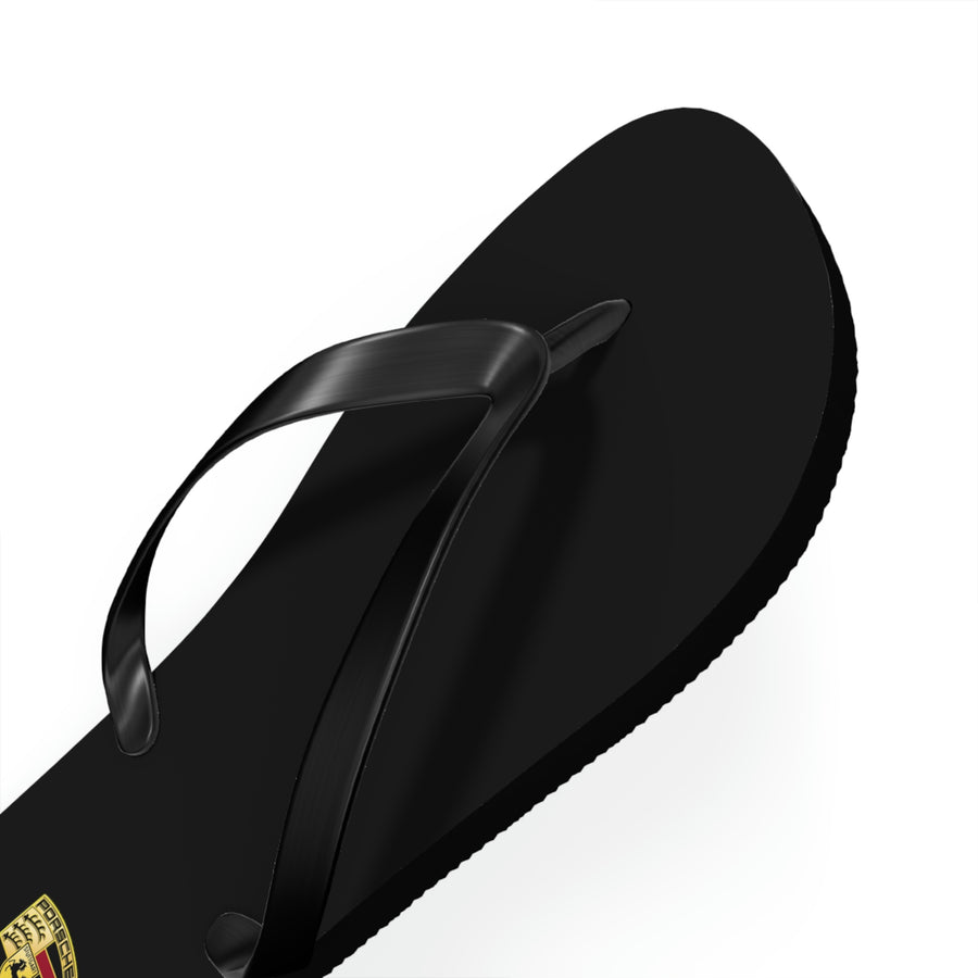 Unisex Black Porsche Flip Flops™