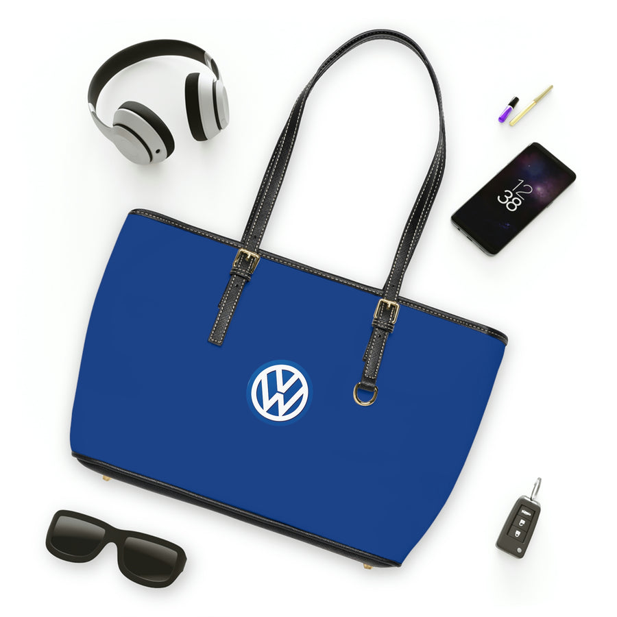 Dark Blue Volkswagen Leather Shoulder Bag™