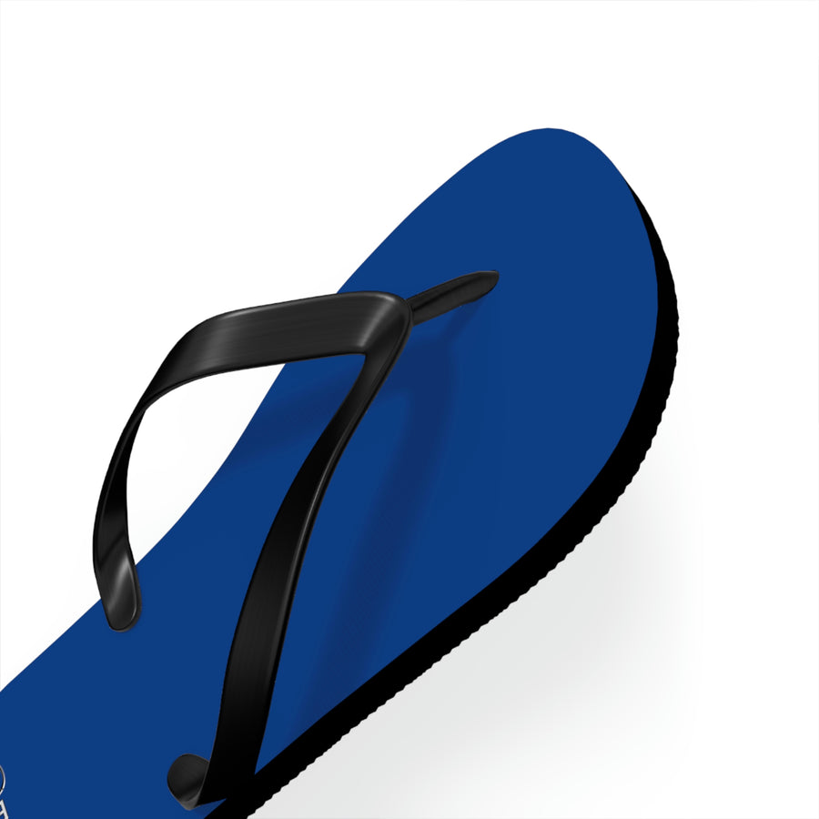 Unisex Dark Blue Mazda Flip Flops™
