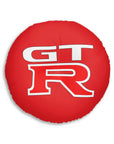 Red Nissan GTR Tufted Floor Pillow, Round™