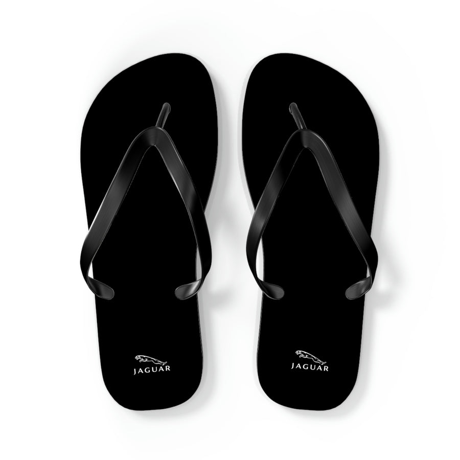 Unisex Black Jaguar Flip Flops™