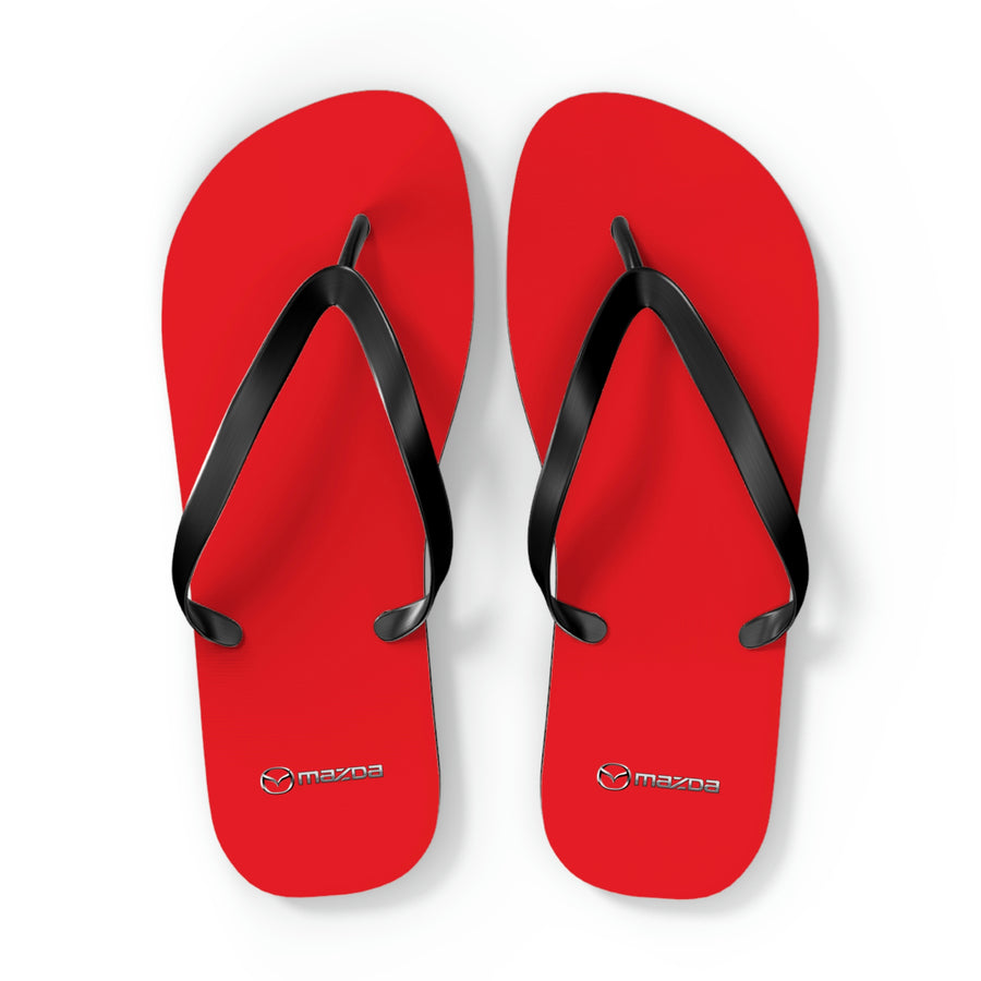 Unisex Red Mazda Flip Flops™