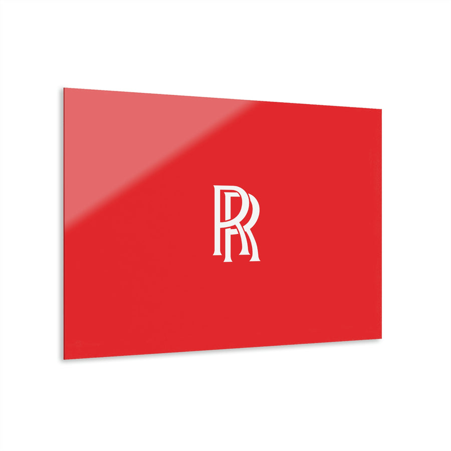 Red Rolls Royce Acrylic Prints (French Cleat Hanging)™