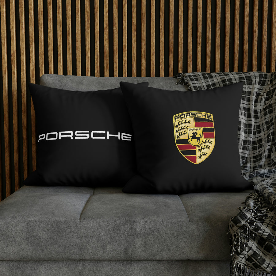Black Porsche Spun Polyester Pillowcase™