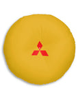 Yellow Mitsubishi Tufted Floor Pillow, Round™