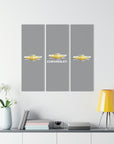 Grey Chevrolet Acrylic Prints (Triptych)™