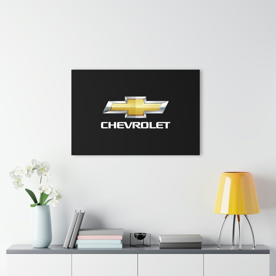 Black Chevrolet Acrylic Prints (French Cleat Hanging)™