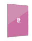 Light Pink Rolls Royce Acrylic Prints (French Cleat Hanging)™