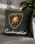 Black Lamborghini Spun Polyester pillowcase™