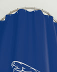 Dark Blue Jaguar Shower Curtain™