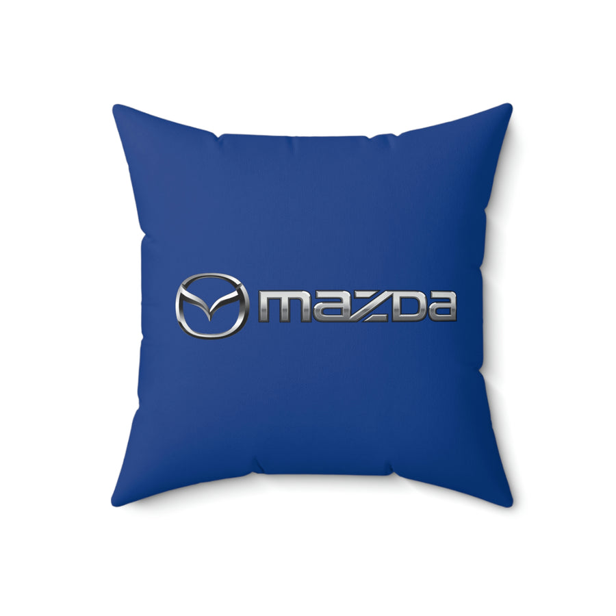 Dark Blue Mazda Spun Polyester Square Pillow™