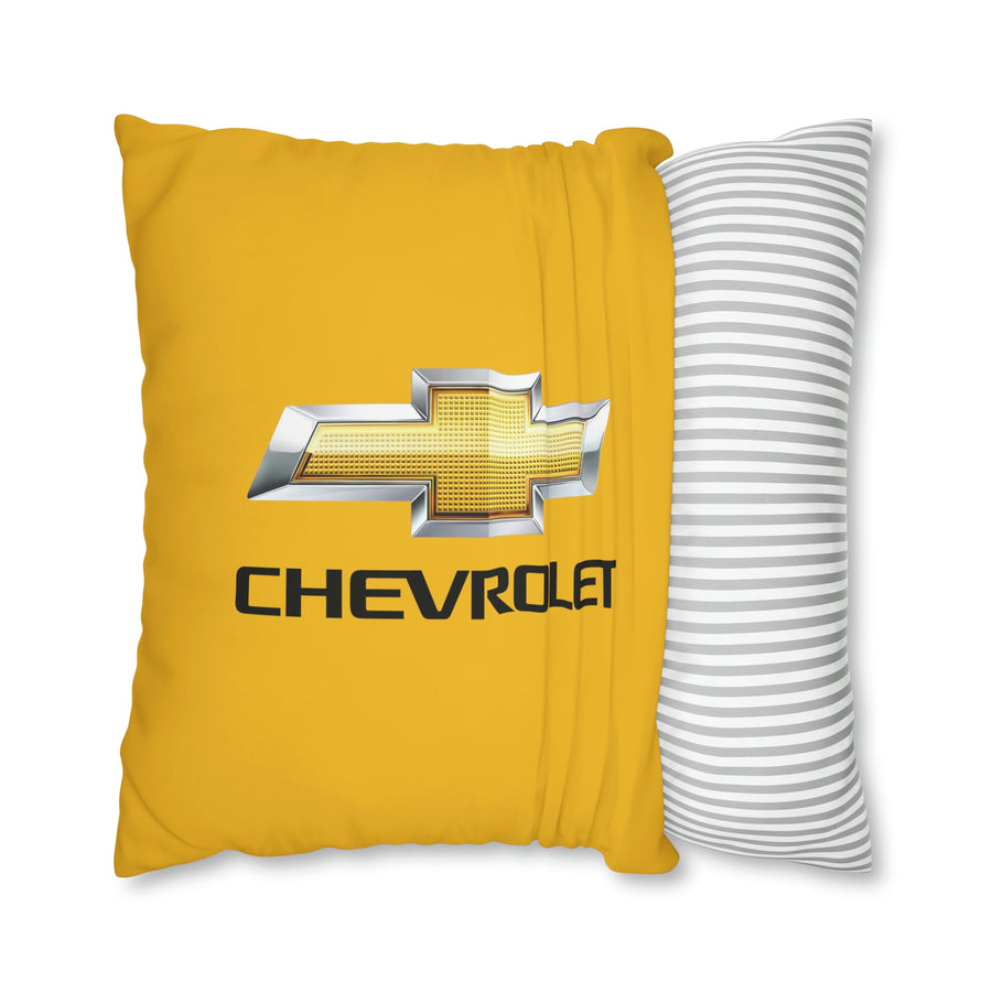 Yellow Chevrolet Spun Polyester pillowcase™