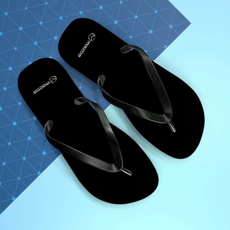 Unisex Black Mazda Flip Flops™