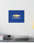 Dark Blue Chevrolet Acrylic Prints (French Cleat Hanging)™