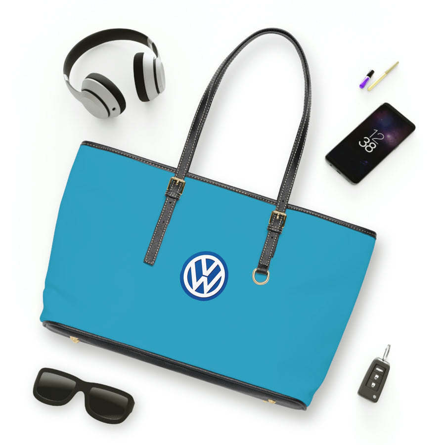 Turquoise Volkswagen Leather Shoulder Bag™