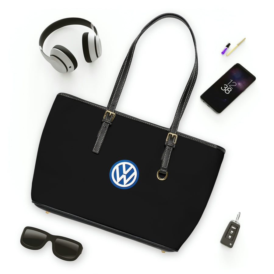 Black Volkswagen Leather Shoulder Bag™