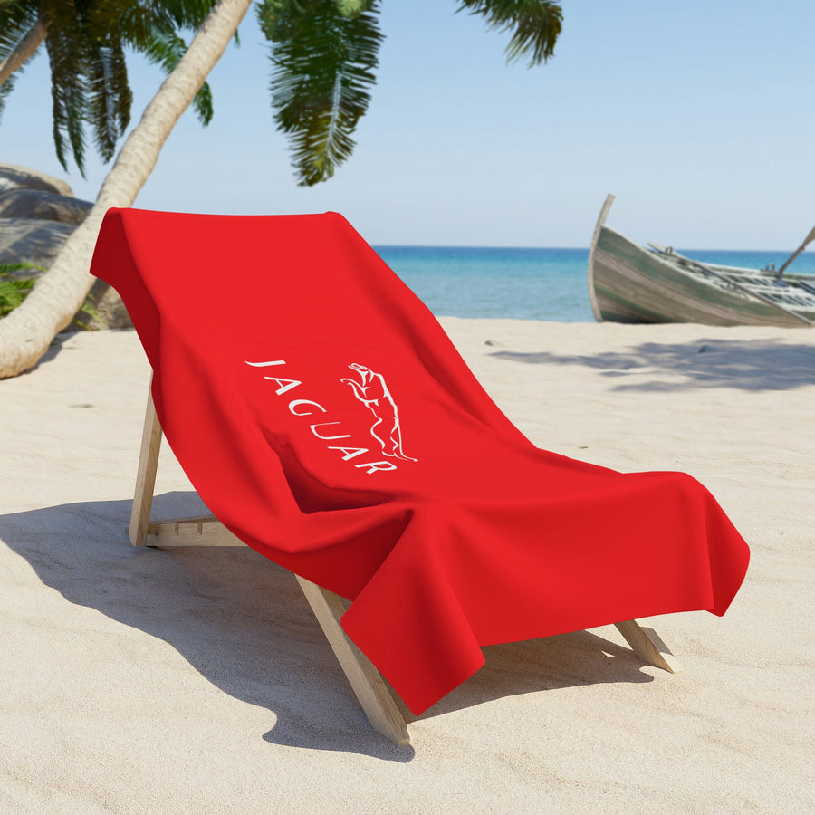 Red Jaguar Beach Towel™