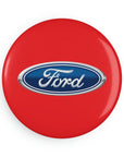 Red Ford Button Magnet, Round (10 pcs)™