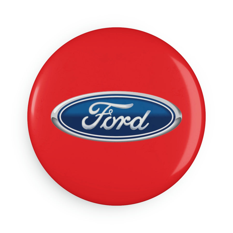 Red Ford Button Magnet, Round (10 pcs)™