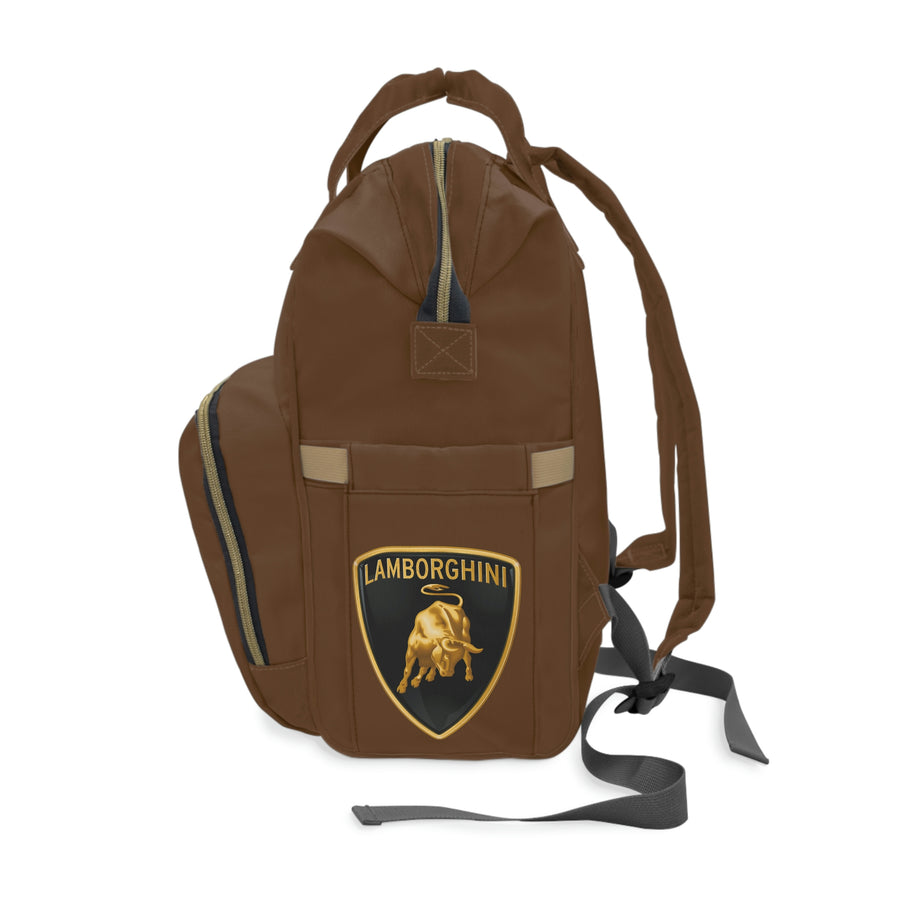 Brown Lamborghini Multifunctional Diaper Backpack™