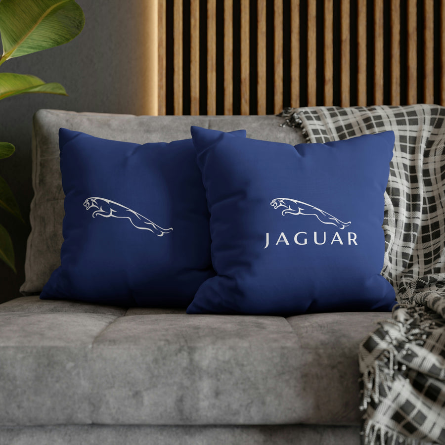Dark Blue Jaguar Spun Polyester pillowcase™
