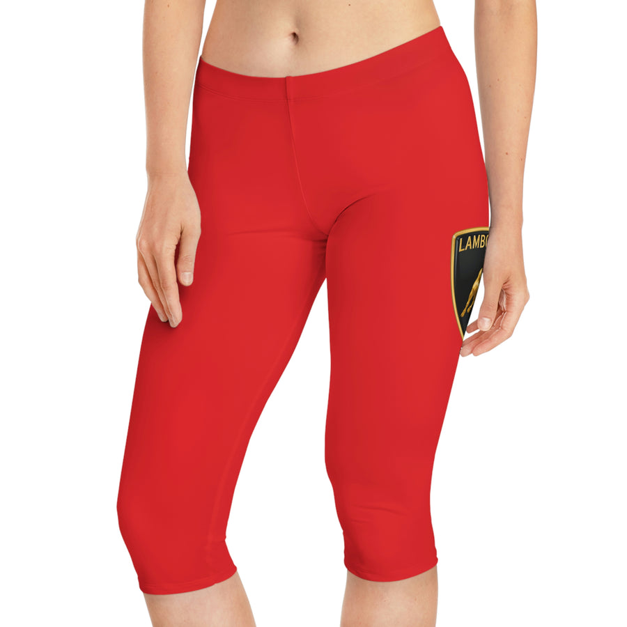 Women's Red Lamborghini Capri Leggings™