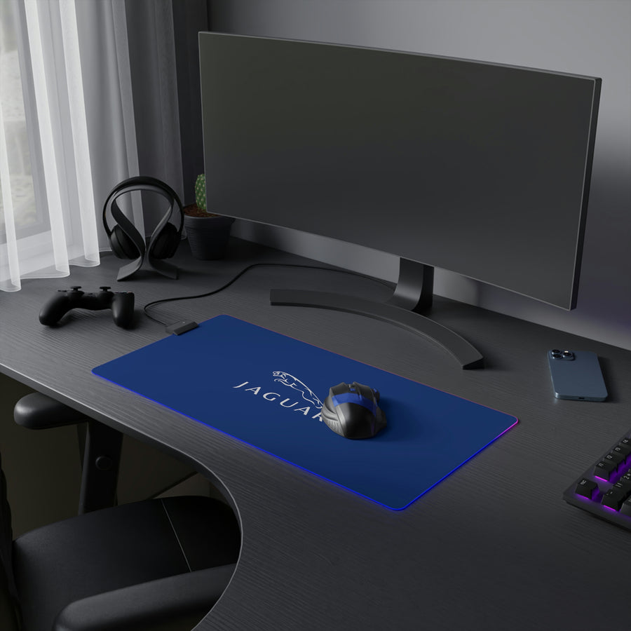 Dark Blue Jaguar LED Gaming Mouse Pad™