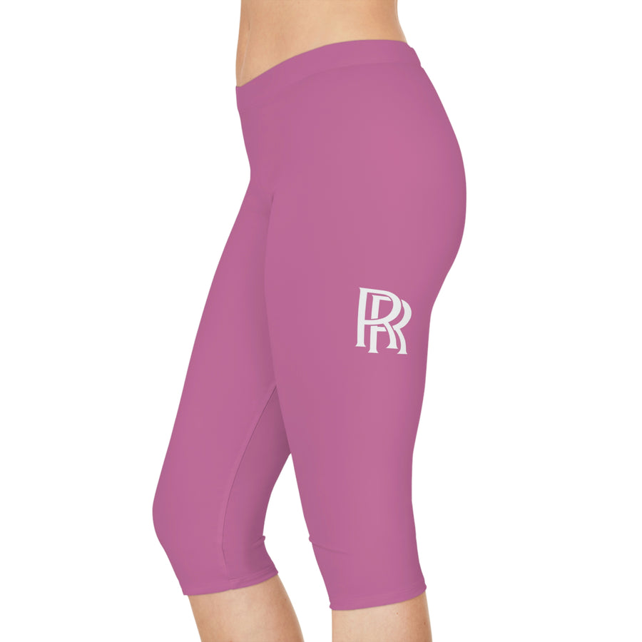 Women's Light Pink Rolls Royce Capri Leggings™