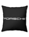 Black Porsche Spun Polyester Pillowcase™