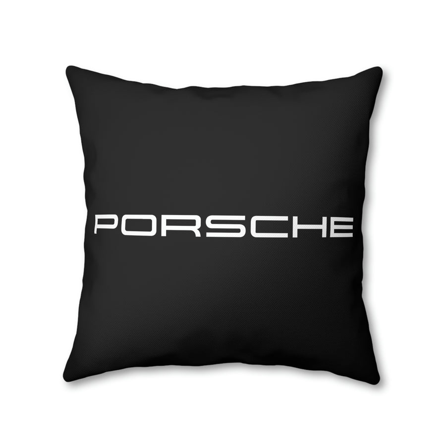 Black Porsche Spun Polyester Pillowcase™