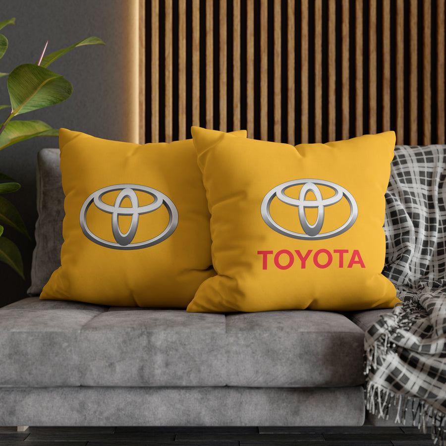 Yellow Toyota Spun Polyester pillowcase™