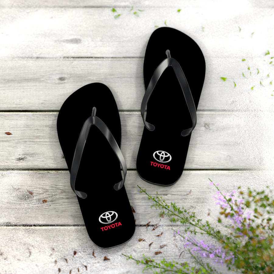 Unisex Black Toyota Flip Flops™