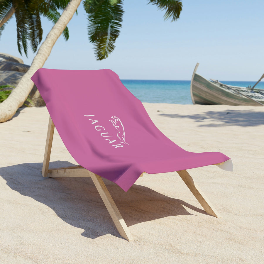 Light Pink Jaguar Beach Towel™