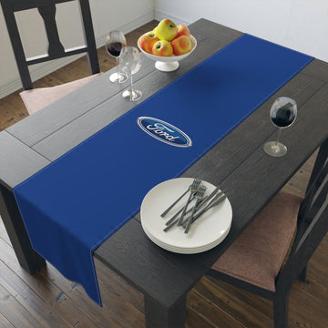 Dark Blue Ford Table Runner (Cotton, Poly)™