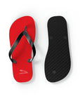 Unisex Red Jaguar Flip Flops™