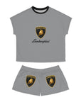 Women's Grey Lamborghini Short Pajama Set™