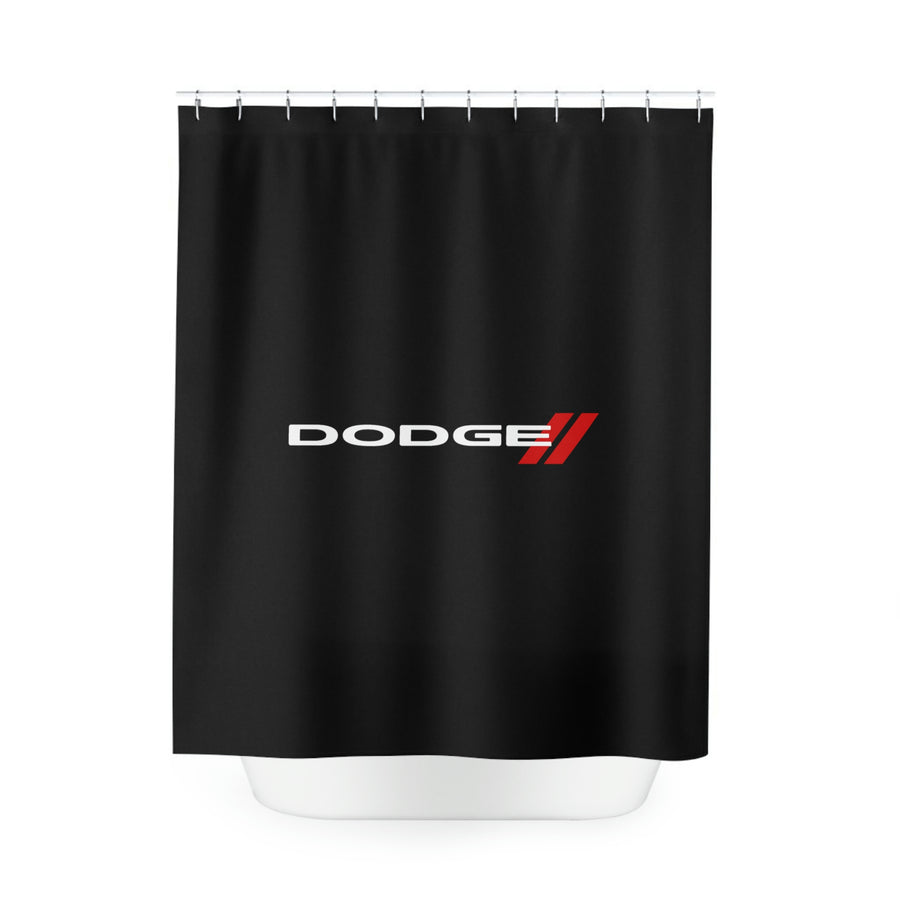 Black Dodge Polyester Shower Curtain™