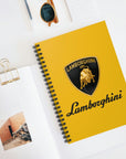 Yellow Lamborghini Spiral Notebook - Ruled Line™
