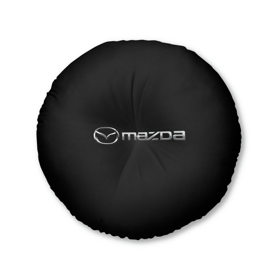 Black Mazda Tufted Floor Pillow, Round™